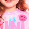 vestido infantil tie dye rosa mini fashion momi gola