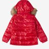 jaqueta infantil menina doudoune vermelha momi costas