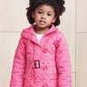 jaqueta doudoune infantil menina rosa momi
