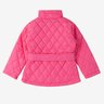 jaqueta doudoune infantil menina rosa momi costas