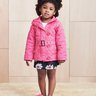 jaqueta doudoune infantil menina rosa momi look