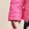 jaqueta doudoune infantil menina rosa momi punho