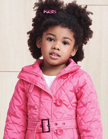 Jaqueta Doudoune Infantil Menina Rosa Momi detalhe