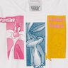 blusa looney tunes infantil feminina manga de telinha momi estampa