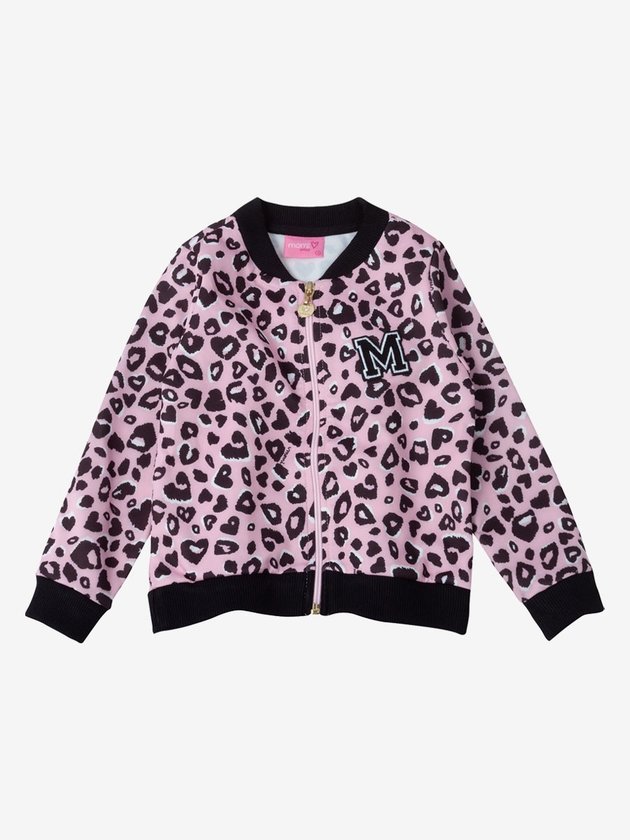 jaqueta bomber infantil menina onca rosa momi