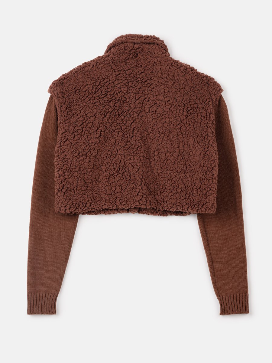 Casaco Cropped de Pelo
