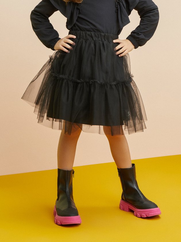 Infantil Meninas Saia Preta Infantil Mercado Livre Saia Tutu Em