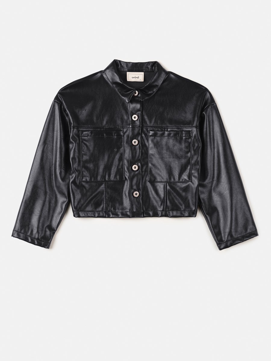 美品【lit】 Fake Leather Coveralls Jacket lit】 Fake Leather Coveralls Jacket - メルカリ