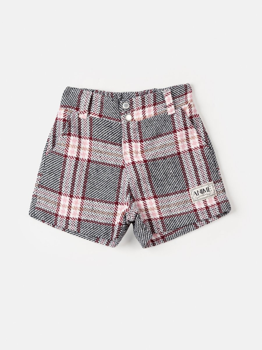 Short de Tweed Xadrez