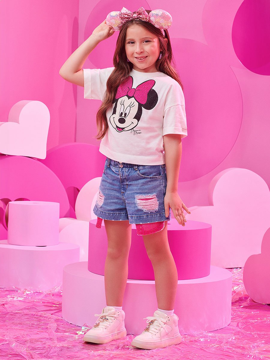 Short com Bolso de Paetê