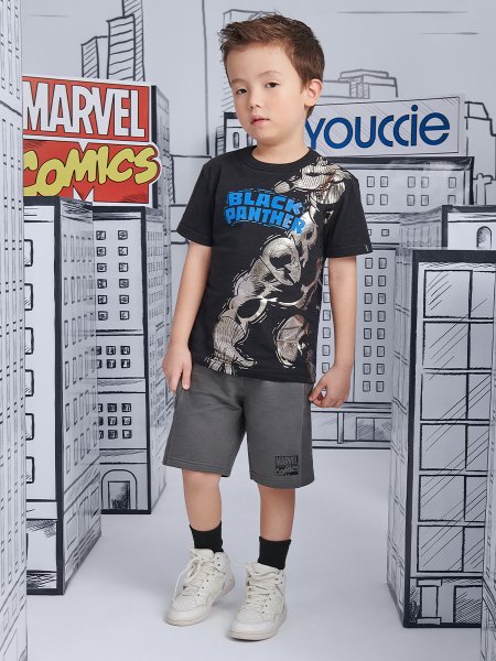 Conjunto Estampado Pantera Negra
