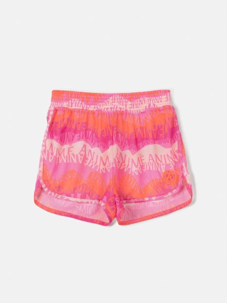 Short Praia de Tela e Ondas Neon