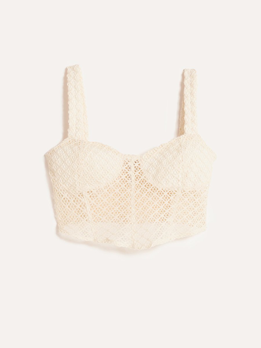 Cropped Corset de Tricot