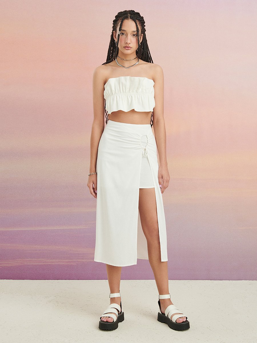 Saia Midi Off White