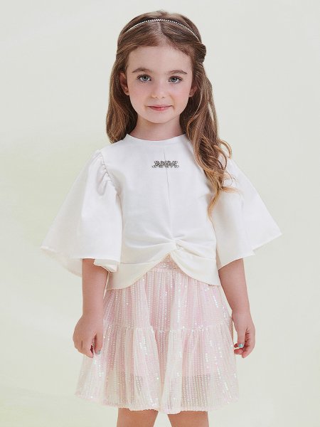 Conjunto Fashion de Paetê Rosa