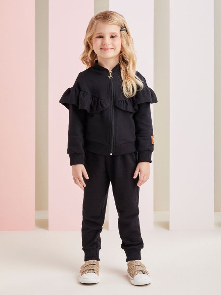 Conjunto de Moletom Preto