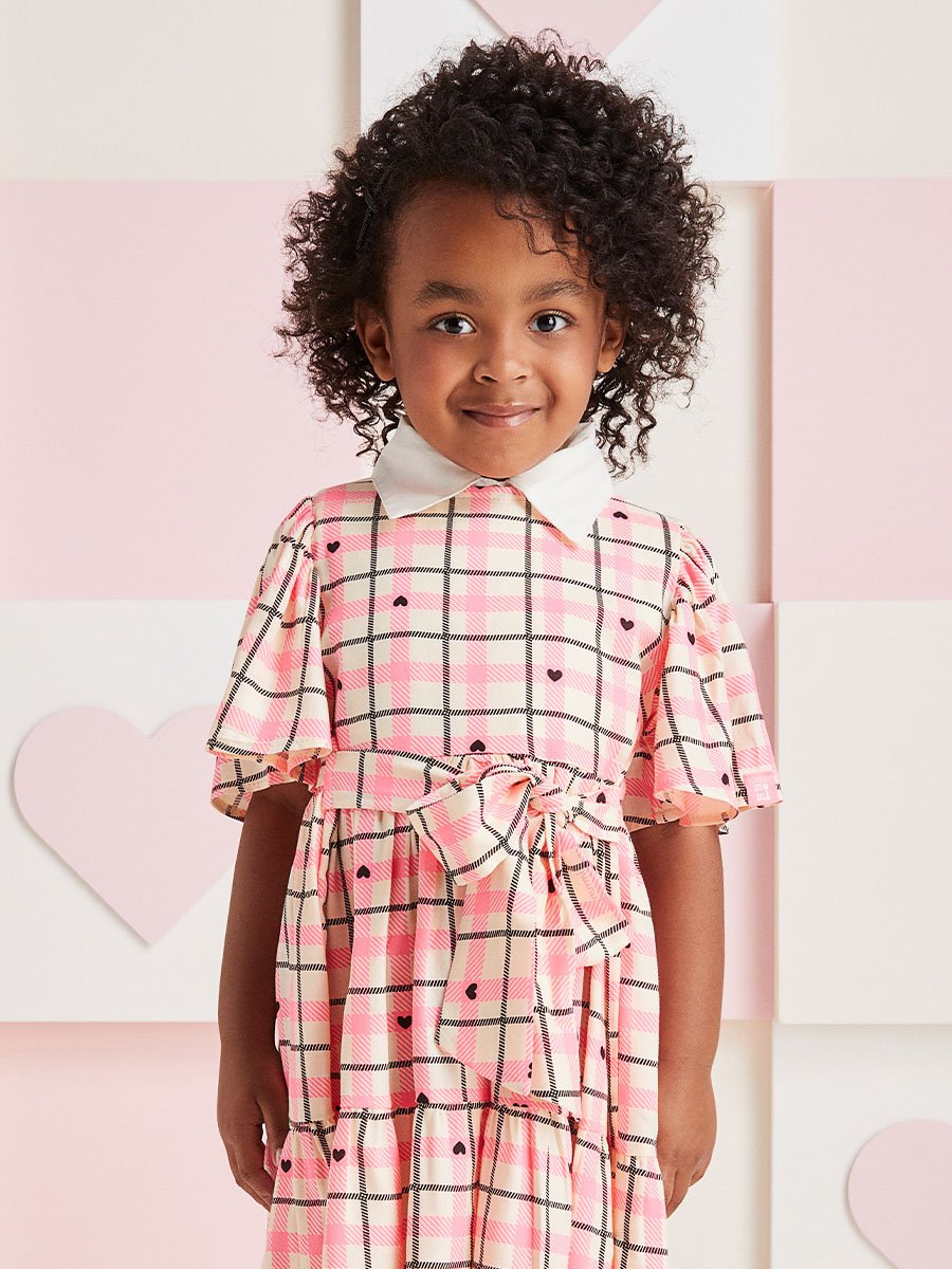 Vestido Xadrez Pink
