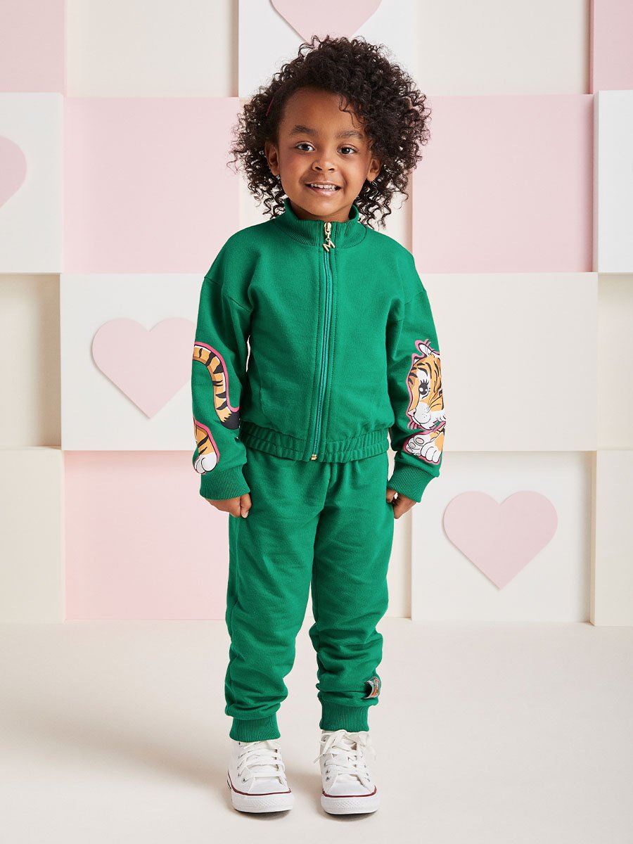 Conjunto de Moletom Verde