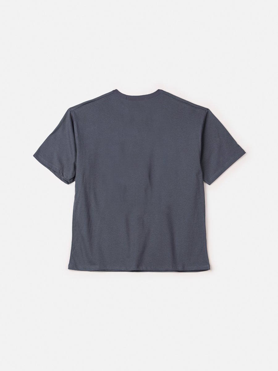 T-Shirt Cinza Estampada