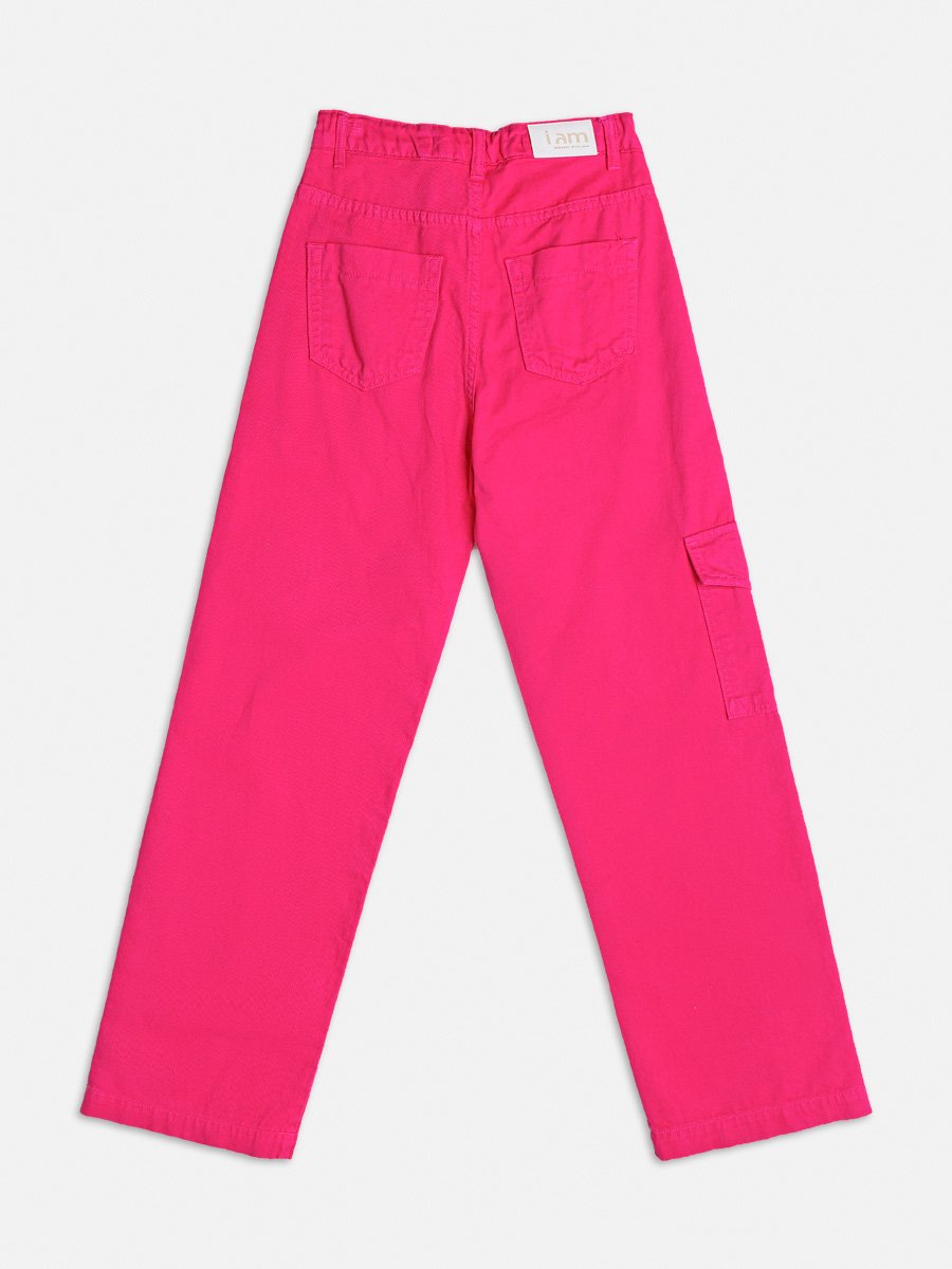 Calça Wide Cargo Pink