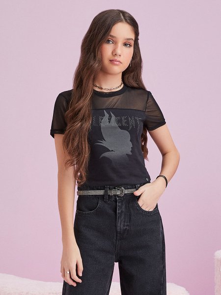 T-Shirt com Estampa da Malévola 