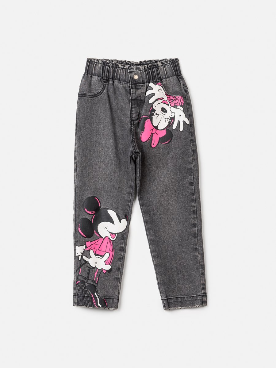 Calça Jeans do Mickey e Minnie