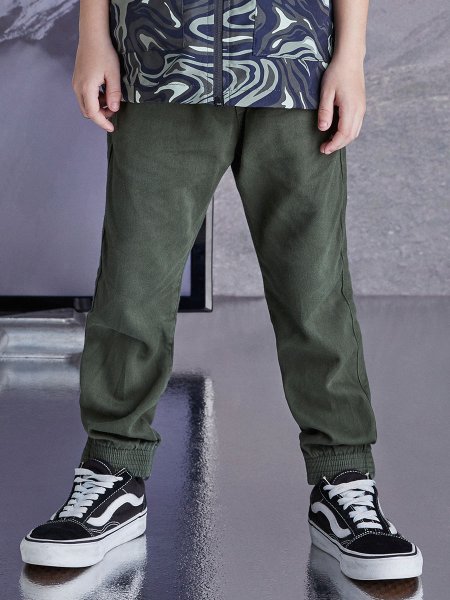 Calça de Sarja Verde Militar