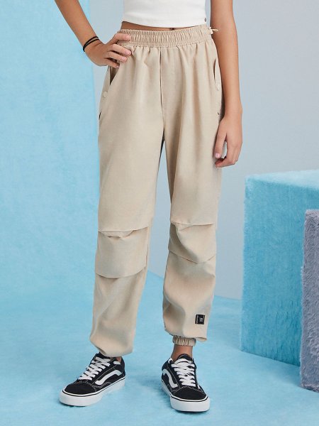 Calça Parachute Bege