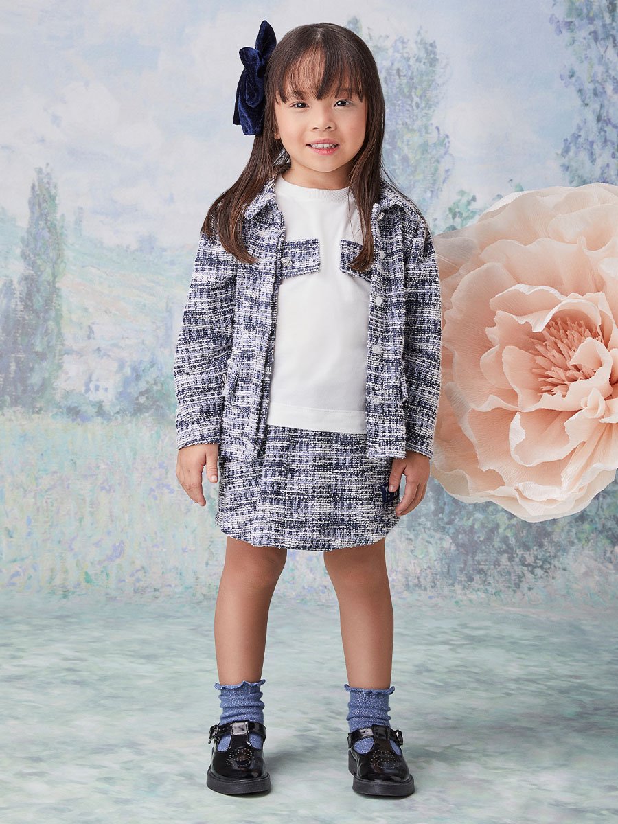 Conjunto Azul de Tweed