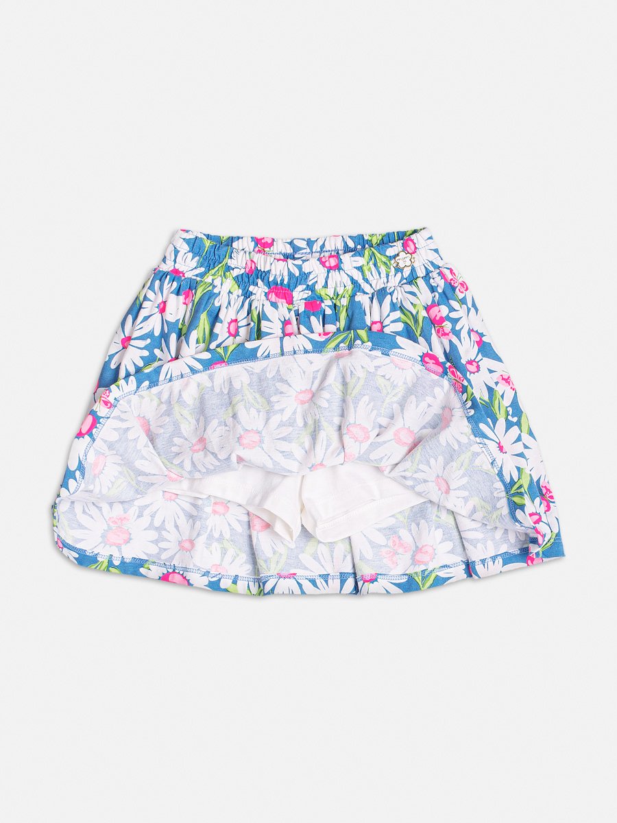 Conjunto Azul com Estampa de Floral