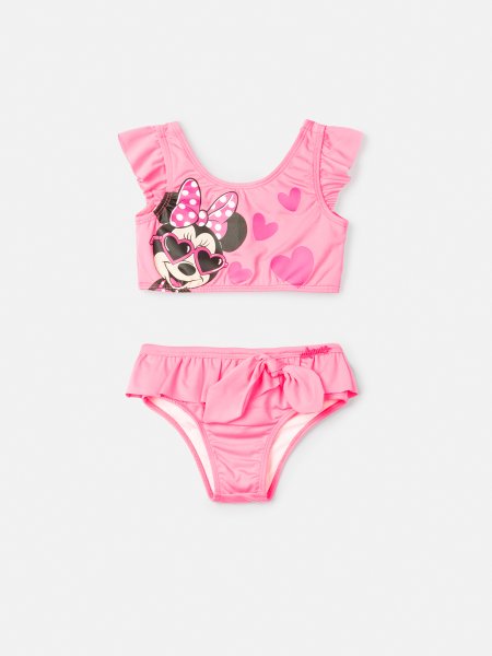Biquíni Rosa Neon da Minnie Mouse