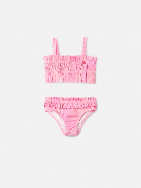 Biquíni Rosa com Babado
