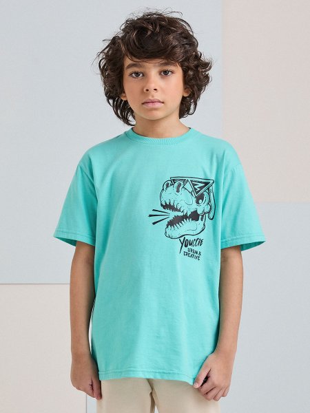 Camiseta Azul Acqua do Dino