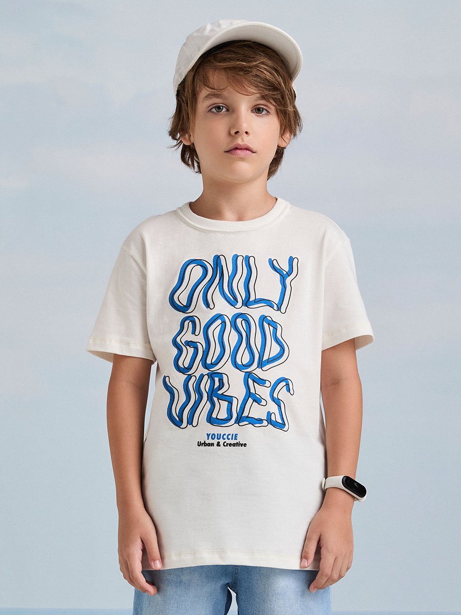 Camiseta Off White Only Good Vibes