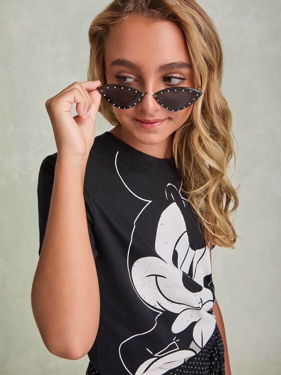 T-Shirt Preta do Mickey Mouse