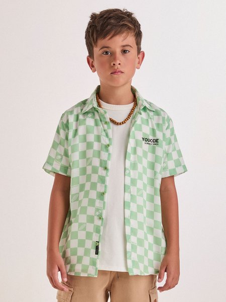 Camisa Verde Quadriculada