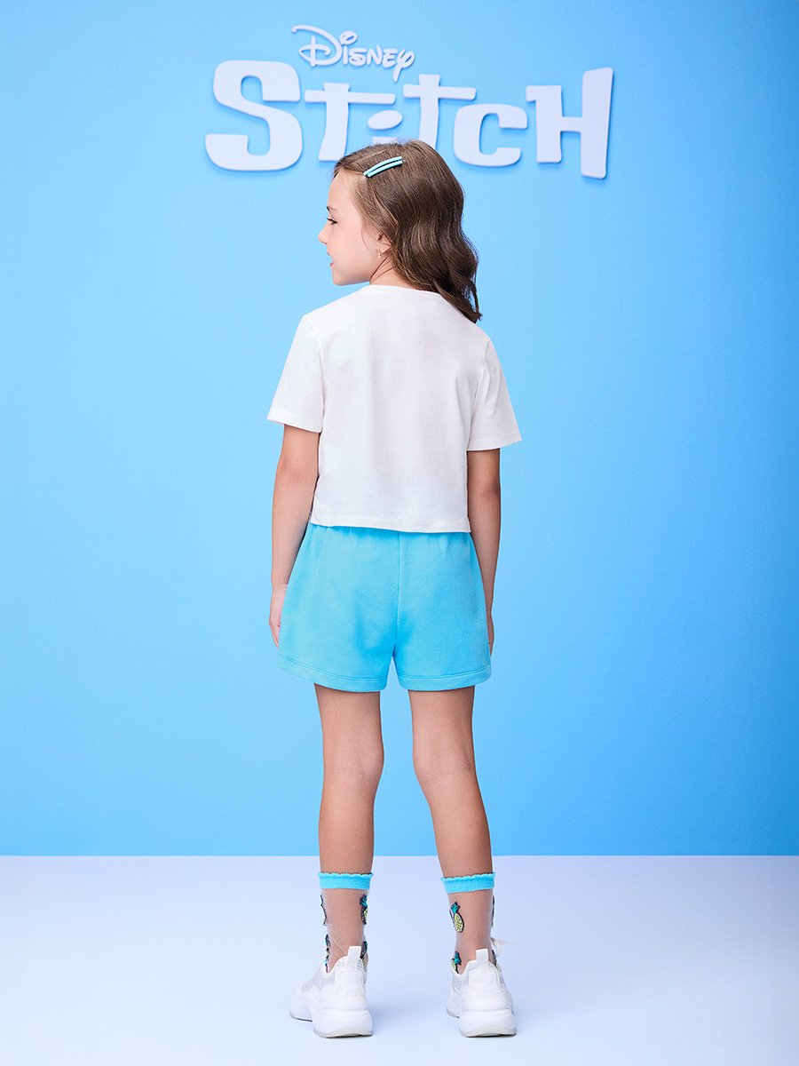 Conjunto Azul de Moletom do Stitch