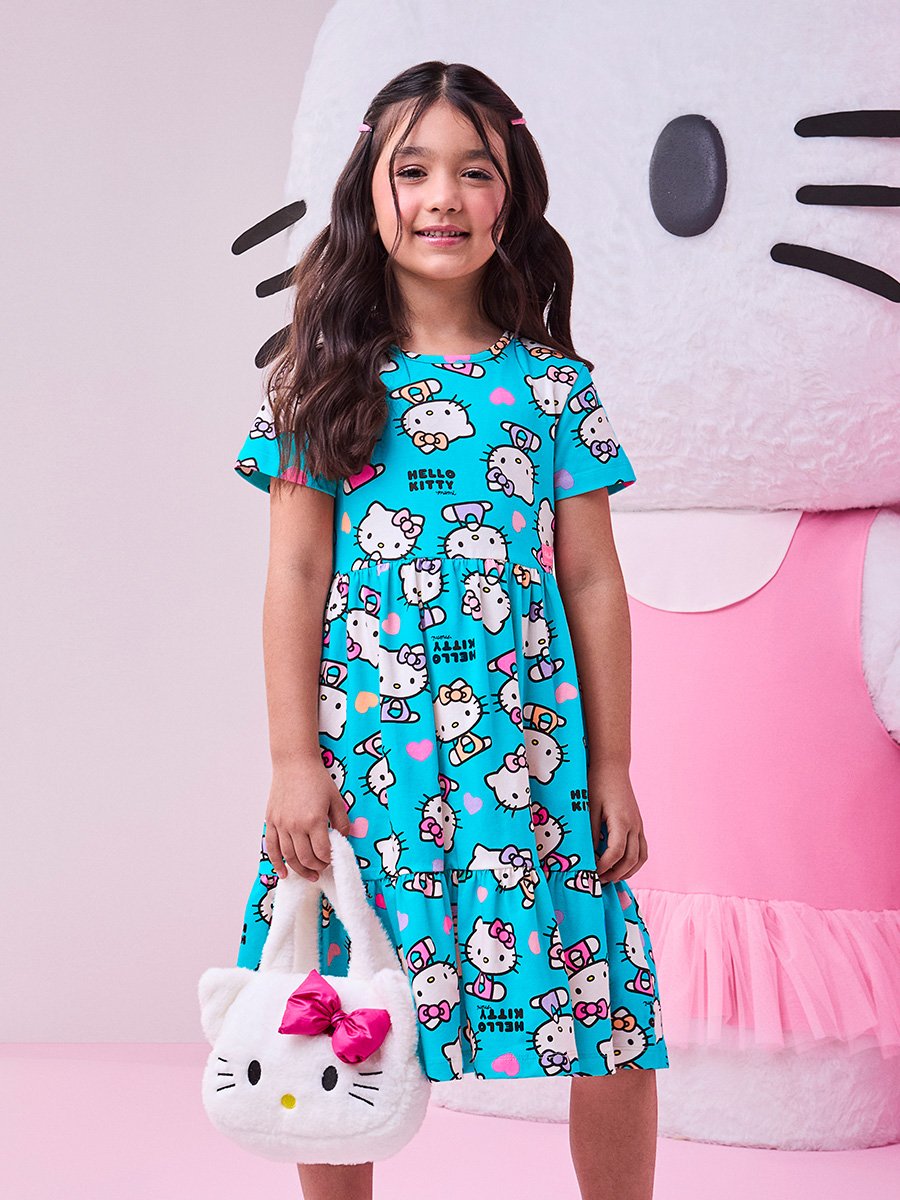 Vestido Azul da Hello Kitty Colors