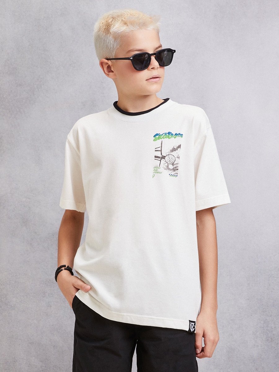 Camiseta Off White Estampada