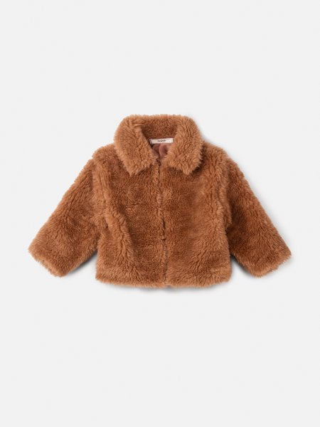Casaco Marrom com Pelinhos
