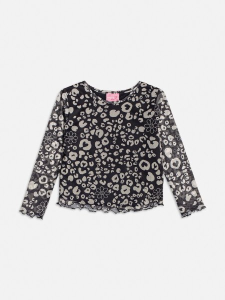 Blusa Tule estampa Oncinha