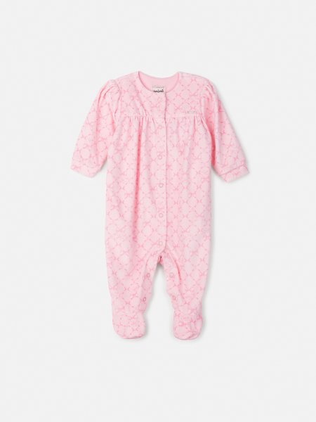 Macacão Rosa com Pézinho