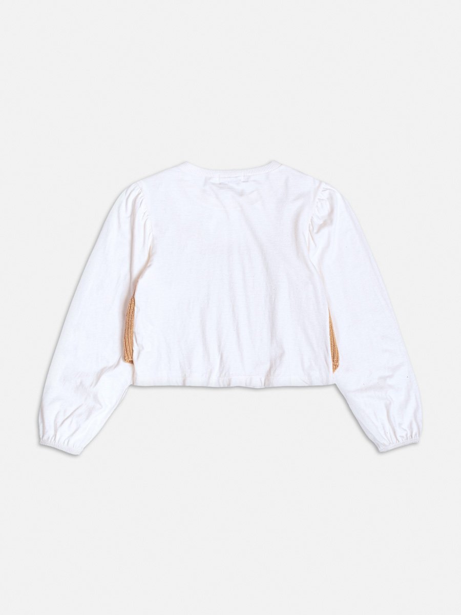 Blusa Manga Longa com Top de Tricot