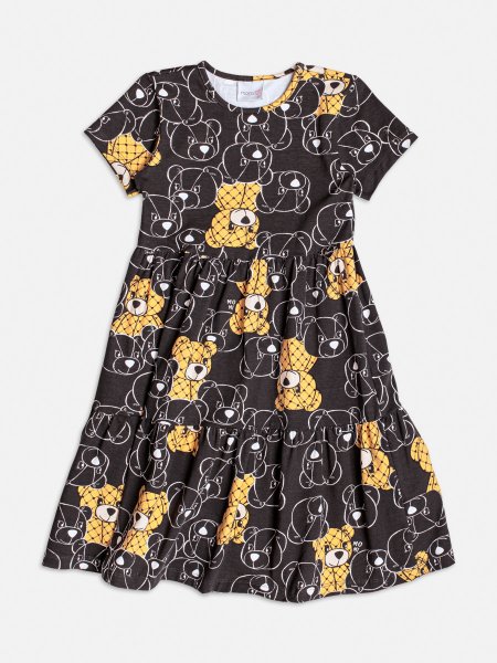 Vestido Preto de Ursinhos