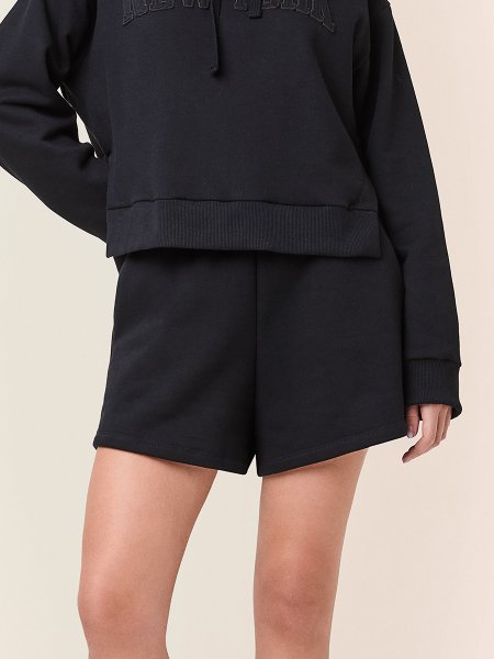 Short de Moletom Preto