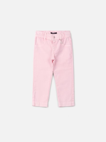 Calça Skinny Rosa com Pingente
