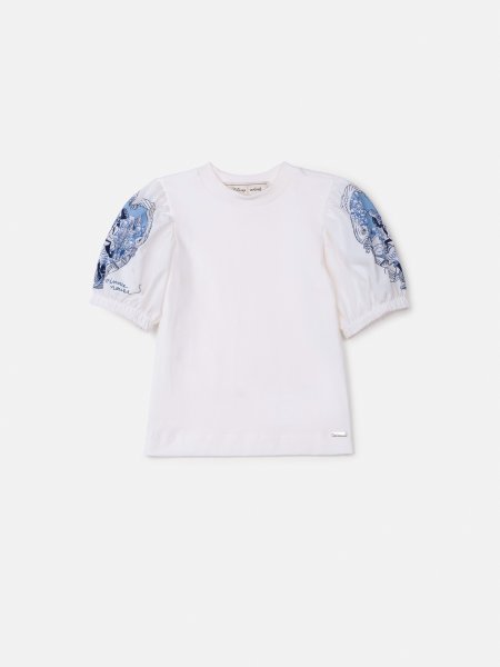 Blusa com Estampa da Minnie nas Mangas