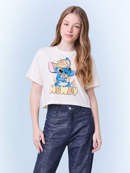 T-Shirt Off White do Stitch