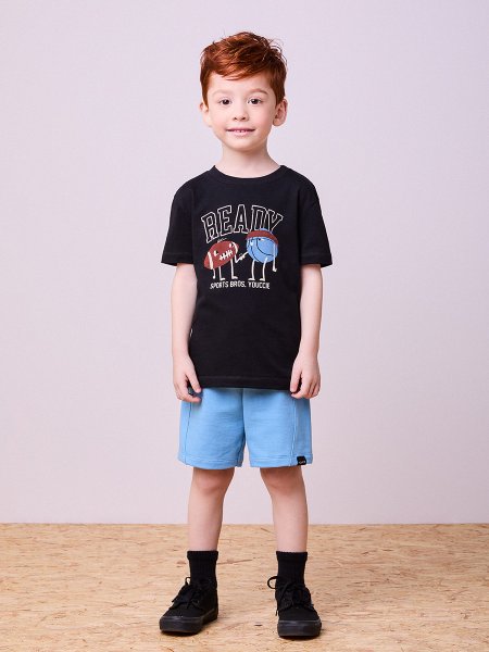 Conjunto Azul com Estampa Sports