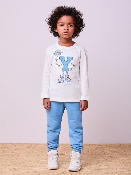 Conjunto Azul com Estampa Youccie